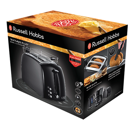 Russell Hobbs TOSTER TEXTURES PLUS 22601-56 Czarny